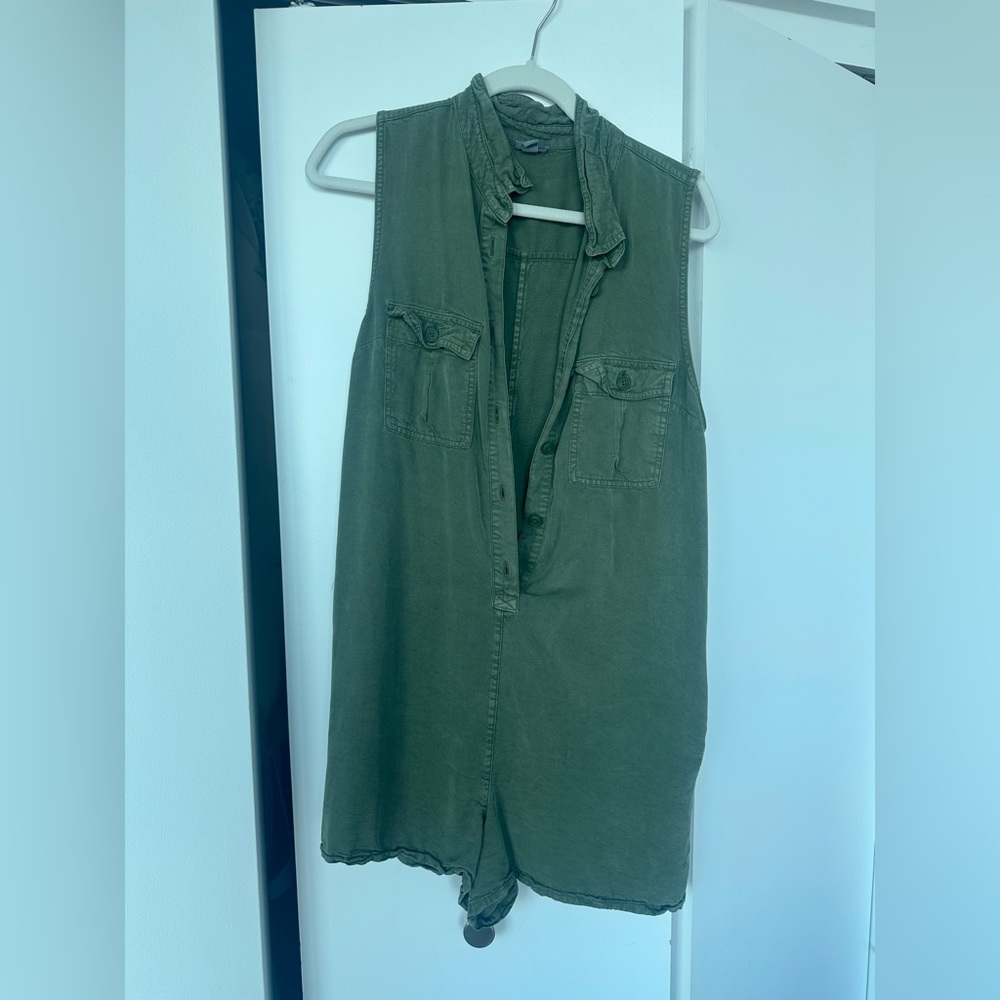 Aerie Army Green Romper Size M
